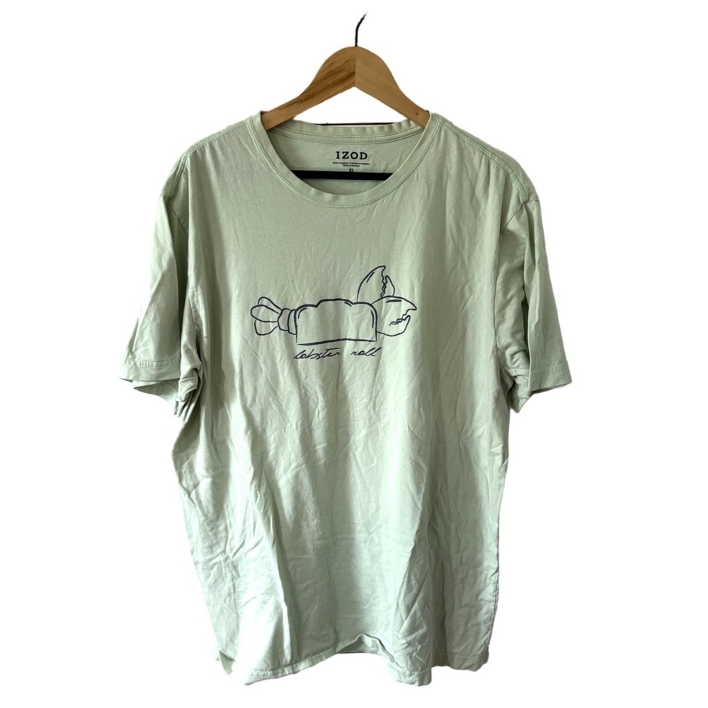 Izod Light Green Graphic Tee